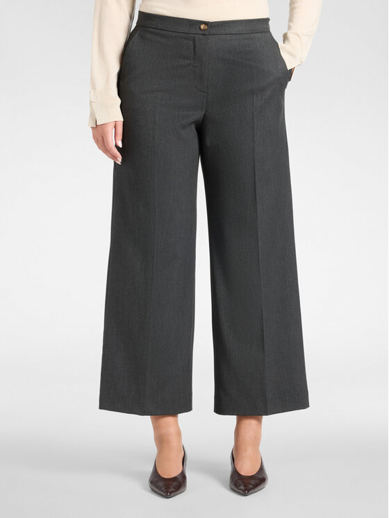 Elena Mirò Elena Mirò Spodnie materiałowe P057P000585N023 Szary Regular Fit