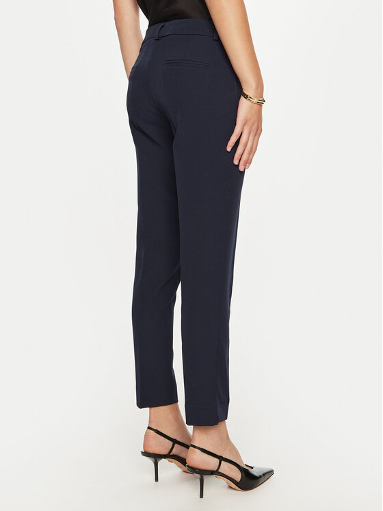 Maryley Maryley Spodnie materiałowe 24IB52Z/M19/43BL Granatowy Regular Fit