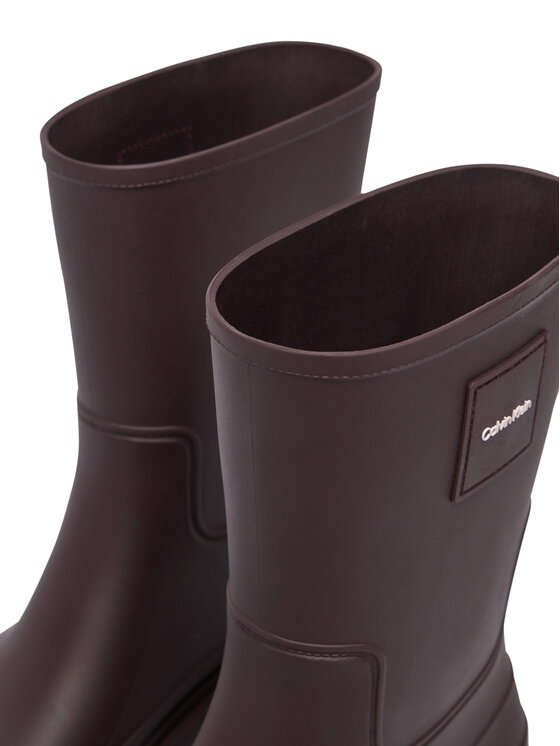 Calvin Klein Calvin Klein Cizme de cauciuc Rainboot Rubber HW0HW03179 Maro închis