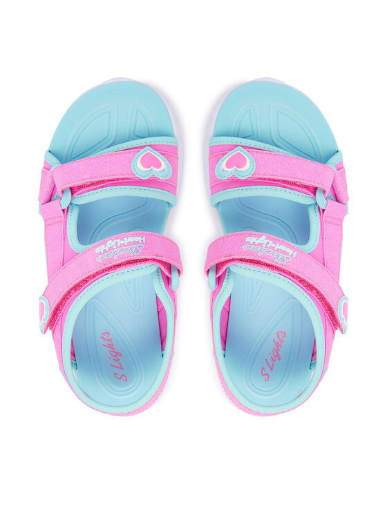Skechers Skechers Sandále Heart Lights Sandals 303114L/PKTQ Ružová