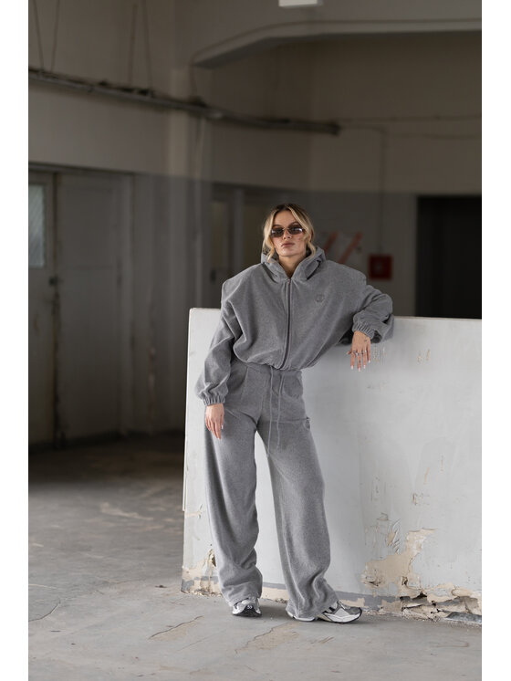 Magda Matyja Magda Matyja Spodnie dresowe ASTON TROUSERS Szary Loose Fit