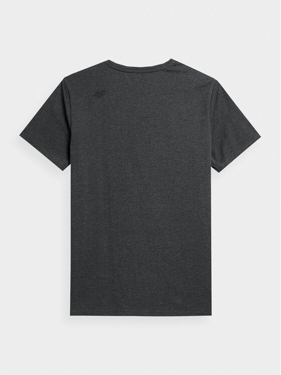 4F 4F T-krekls 4FAW23TTSHM0878 Pelēks Regular Fit