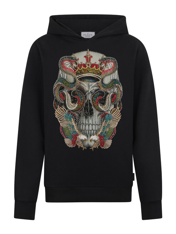 PHILIPP PLEIN PHILIPP PLEIN Bluza 29019 Czarny Regular Fit