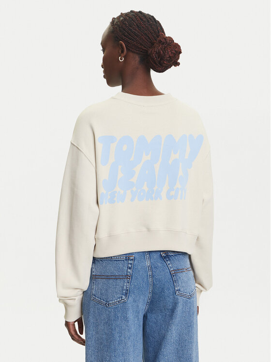 Tommy Jeans Tommy Jeans Majica dugih rukava DW0DW21345 Bež Relaxed Fit