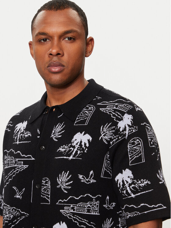 Vans Vans Polo Sorrento Sweater Polo VN000G3F Μαύρο Regular Fit