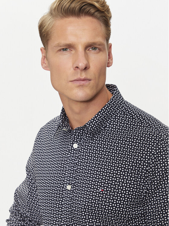 Tommy Hilfiger Tommy Hilfiger Ing MW0MW36870 Sötétkék Slim Fit