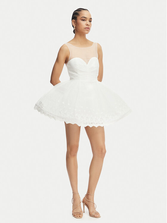 Bardot Bardot Coctailkleid Hilda Hoop 60223DB Weiß Regular Fit