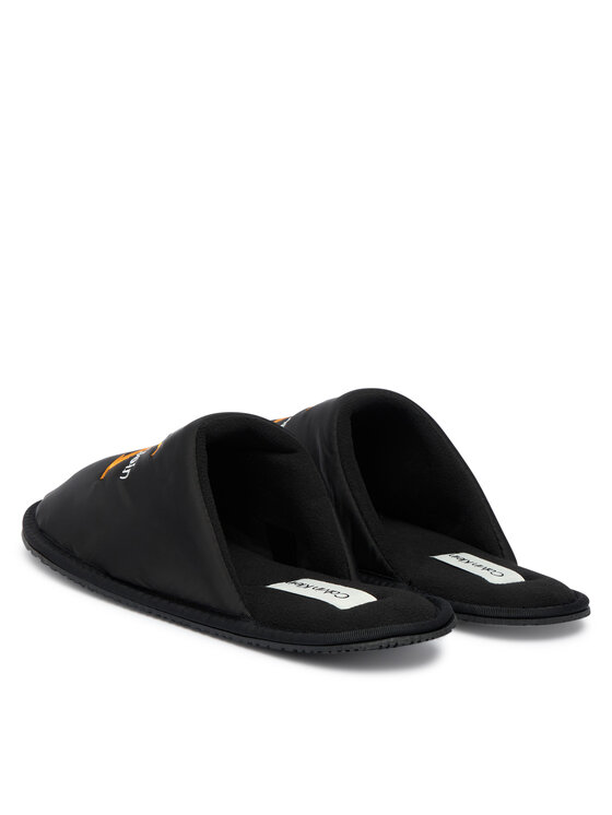 Calvin Klein Calvin Klein Papuče Hotel Slipper Mono Embro YM0YM01392 Čierna