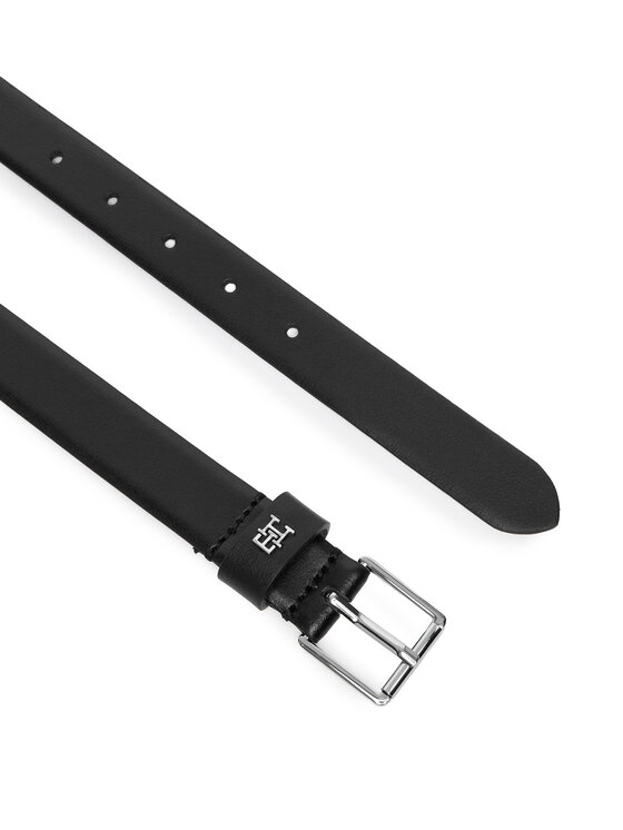 Tommy Hilfiger Tommy Hilfiger Naiste püksirihm Th Square 2.5 Silver AW0AW18651 Must