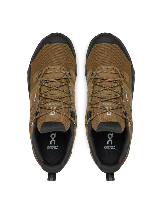 On On Bakancs Cloudrock Low Wp 3MF10251473 Khaki