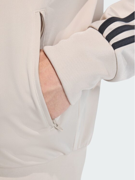 adidas adidas Bluza FIREBIRD Beżowy Loose Fit