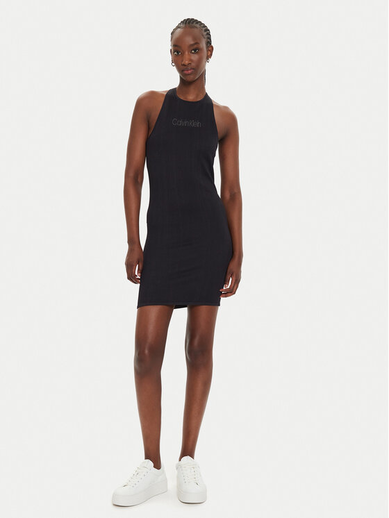 Calvin Klein Performance Calvin Klein Performance Sukienka letnia 00GWF4D900 Czarny Slim Fit