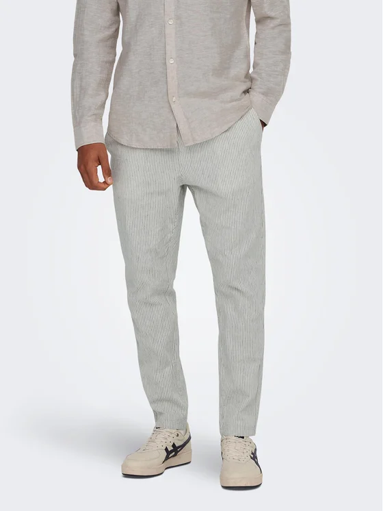 Only & Sons Stoffhose 22024949 Grau Tapered Fit