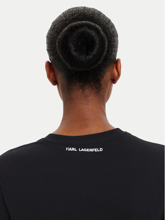 KARL LAGERFELD KARL LAGERFELD T-Shirt Ikonik 2.0 230W1770 Černá Regular Fit