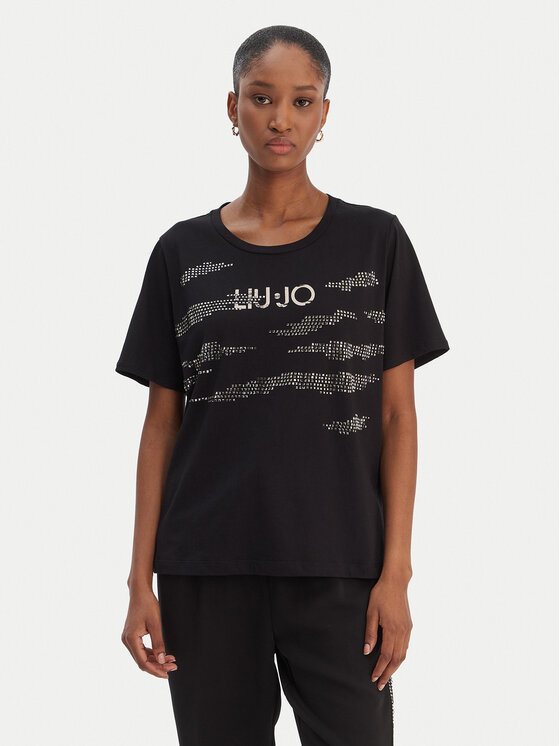 Liu Jo Sport Tricou TA6265 JS923 Negru Regular Fit