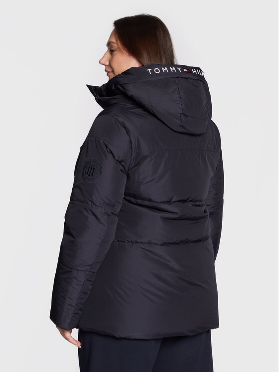 Tommy Hilfiger Curve Tommy Hilfiger Curve Ziemas jaka Essential Pad Logo WW0WW32852 Tumši zils Regular Fit
