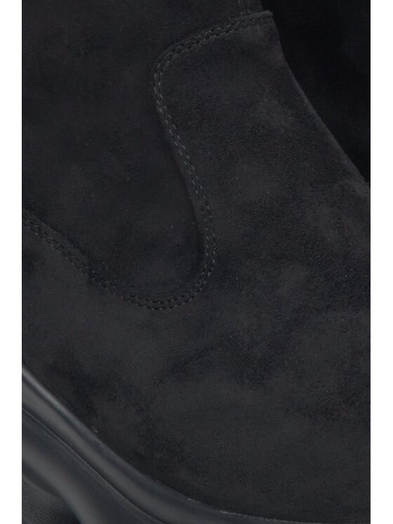 Estro Estro Μποτάκια με λάστιχο ER00116165 Μαύρο