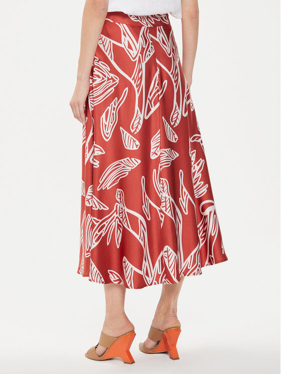 Tatuum Tatuum Midi svārki Sati T2407.173 Oranžs Regular Fit
