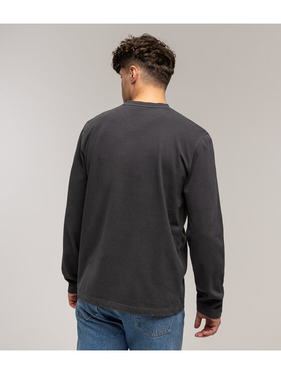 Lee Cooper Lee Cooper Longsleeve MARIUS 2400 Czarny Regular Fit