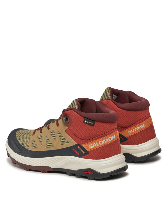 Salomon Salomon Trekking čevlji Outrise Mid Gtx L47143700 Rjava