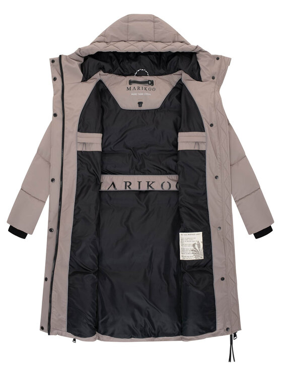 Marikoo Marikoo Kurtka zimowa Michikoo Szary Regular Fit