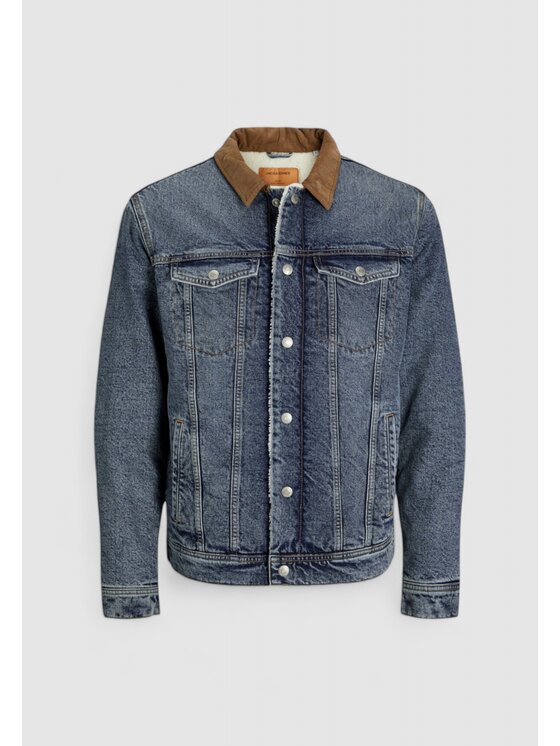 Jack&Jones Jack&Jones Giacca di pelle Jjijean Jjjacket W Sherpa Wi 200 Sn Blu To Fit