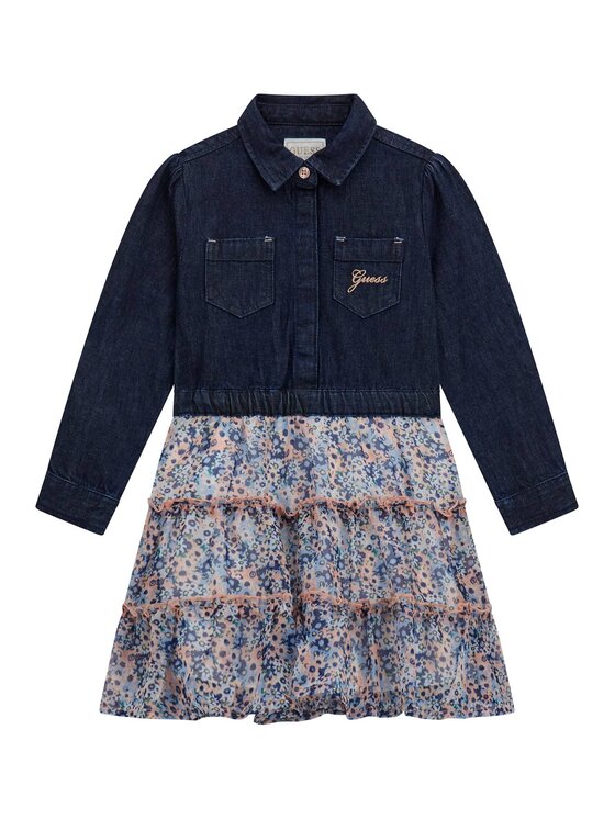 Guess Kids Guess Kids Sukienka 175921 Kolorowy Classic Fit