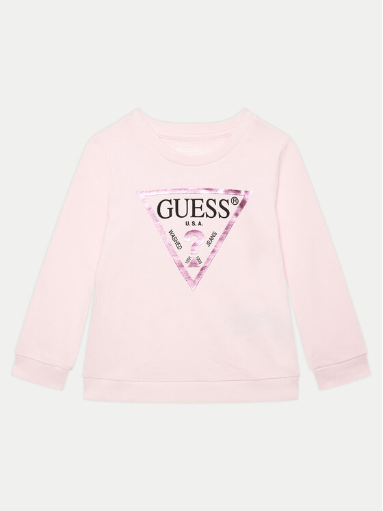 Guess Guess Pulóver K74Q12 KAUG0 Rózsaszín Regular Fit