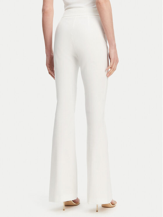 Fracomina Fracomina Bavlnené nohavice FR25SVA006W51501 Écru Flare Fit