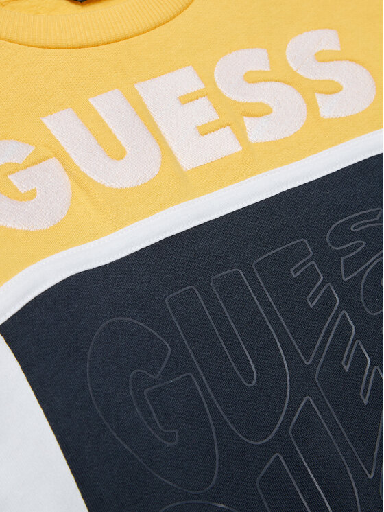 Guess Guess Felpa L3BQ02 KAX73 Blu scuro Regular Fit
