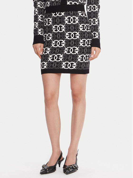 PINKO PINKO Fustă mini Bang Bang 106040 A2YD Negru Slim Fit
