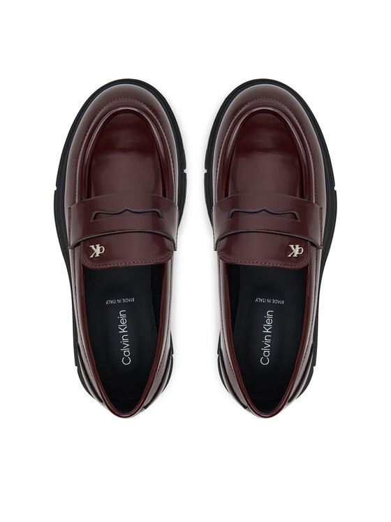 Calvin Klein Calvin Klein Półbuty Scarpa Bassa V4A4-83130-1453 Bordowy