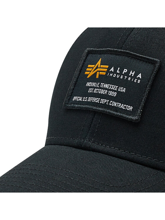 Alpha Industries Alpha Industries Czapka z daszkiem Crew Camp 128934 Czarny