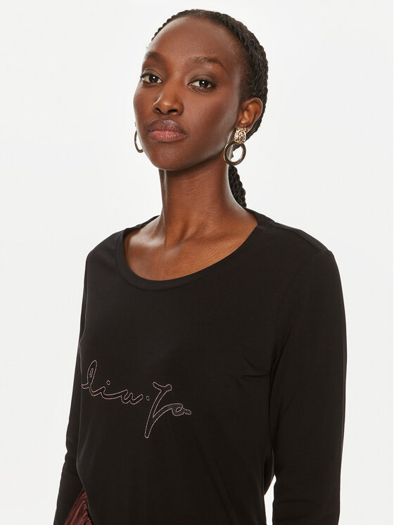 Liu Jo Sport Liu Jo Sport Bluzka TF4077 JS088 Czarny Regular Fit