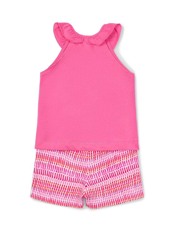 Mayoral Mayoral Set top i pantaloni scurti 3214 Roz Regular Fit