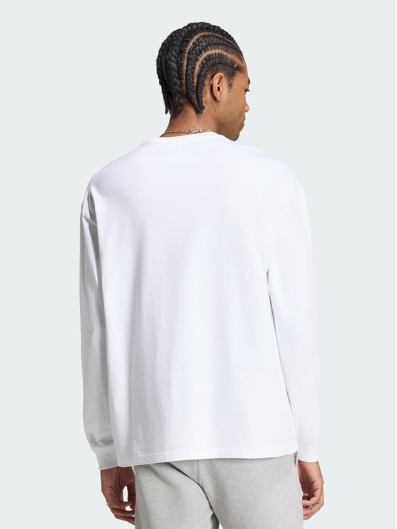 adidas adidas Longsleeve 165312 Biały Loose Fit