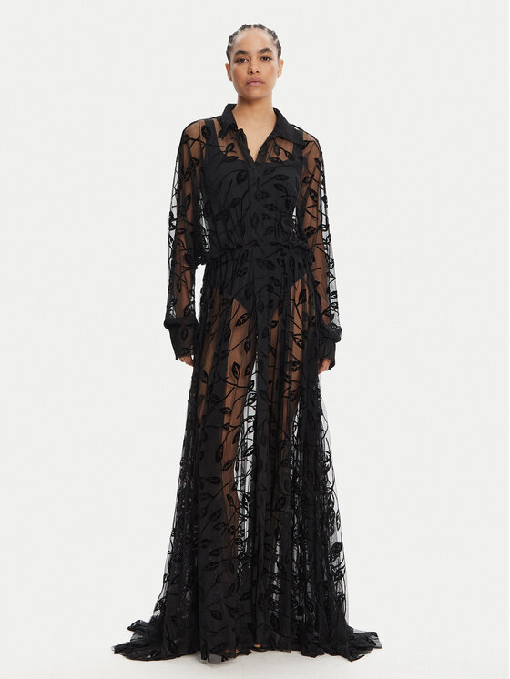 NORMA KAMALI Kimono ST4243BVA70556 Čierna Relaxed Fit