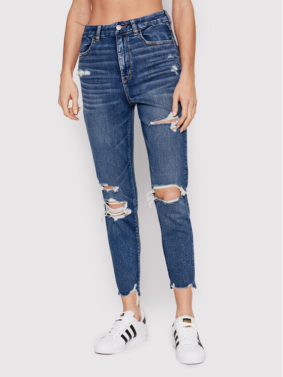 American Eagle Jeans hlače 043-4432-3142 Mornarsko modra Slim Fit