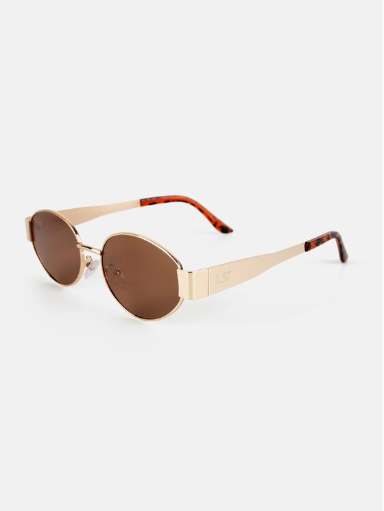 L37 L37 Okulary przeciwsłoneczne OKULARY PRZECIWSŁONECZNE IPSYLON Złoty