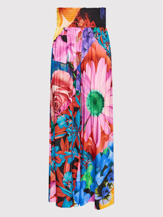 Desigual Desigual Kalhoty z materiálu MONSIEUR CHRISTIAN LACROIX Marsella 22SWPW22 Barevná Regular Fit