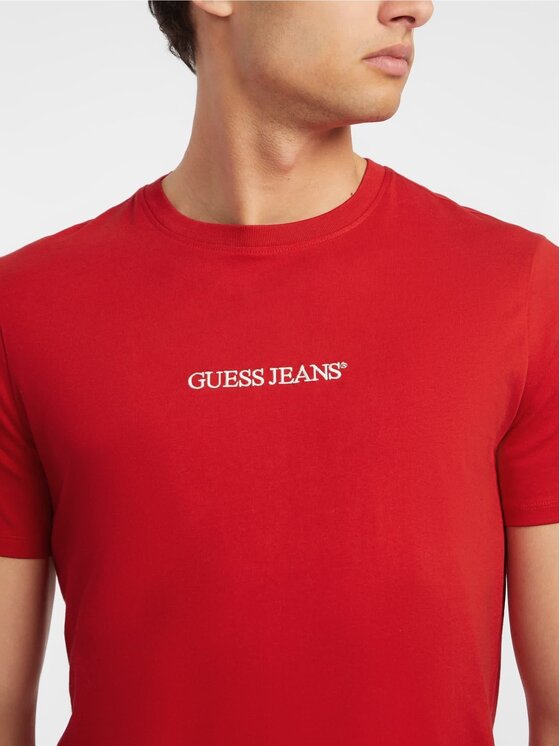 Guess Jeans Guess Jeans T-shirt 165543 Rosso Classic Fit
