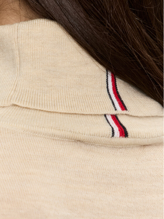 Tommy Hilfiger Tommy Hilfiger Golfas WW0WW43098 Smėlio Slim Fit