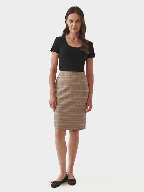 TATUUM Tatuum Fustă midi Monri T2416.175B Maro Regular Fit