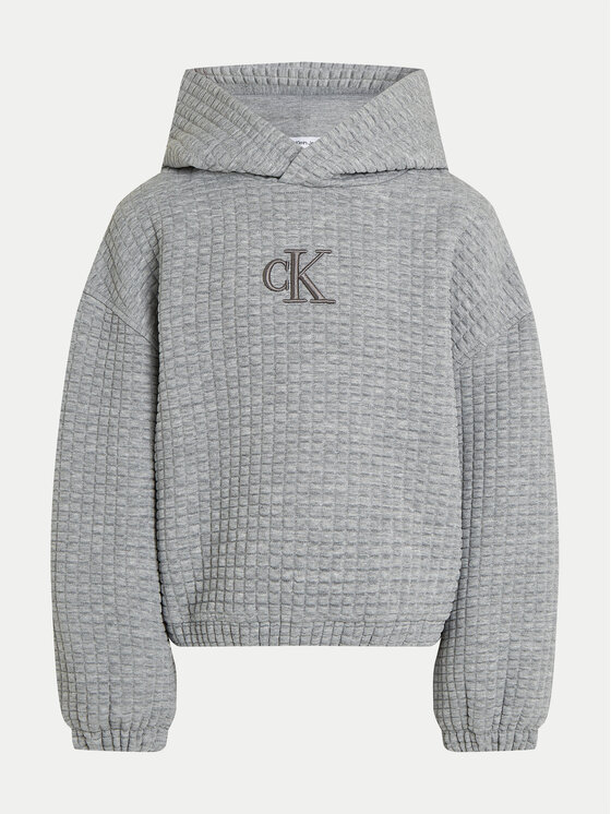 Gyerek Pulóver Calvin Klein Jeans, Méret: 8Y, Szürke, IG0IG02544