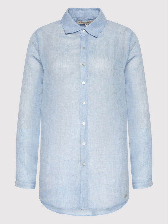 Banana Moon Banana Moon Camicia Gary Adilson HPP56 Celeste Regular Fit