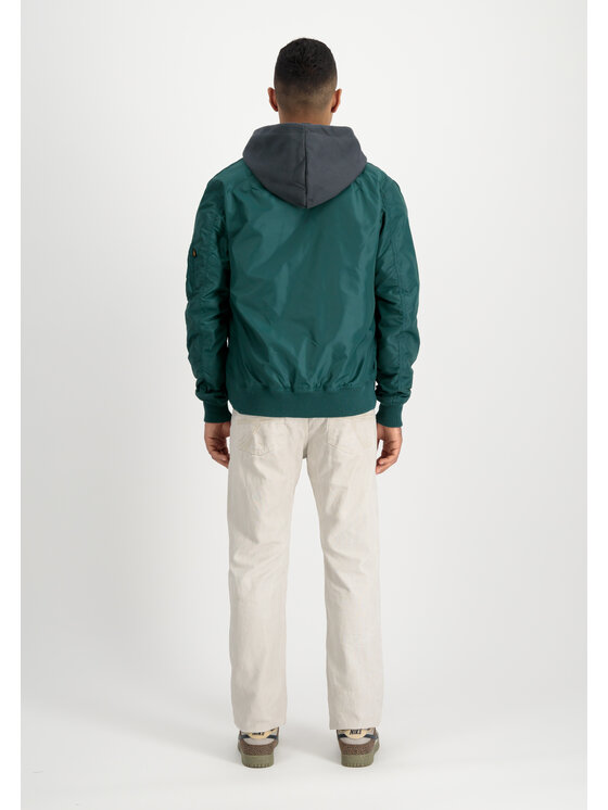 Alpha Industries Alpha Industries Kurtka bomber MA-1 TT Two Tone Bomber Jacket Zielony Slim Fit