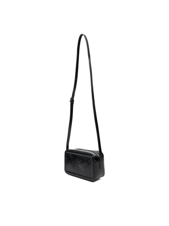 Calvin Klein Calvin Klein Kabelka Bold Ck Metallic Camera Bag LV04F3331G Čierna