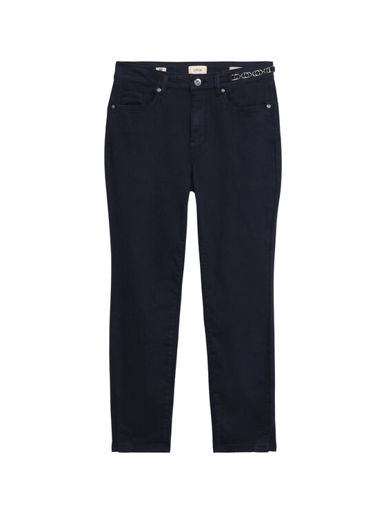 Oltre Oltre Pantaloni di tessuto P728R008665N034 Blu Skin Fit