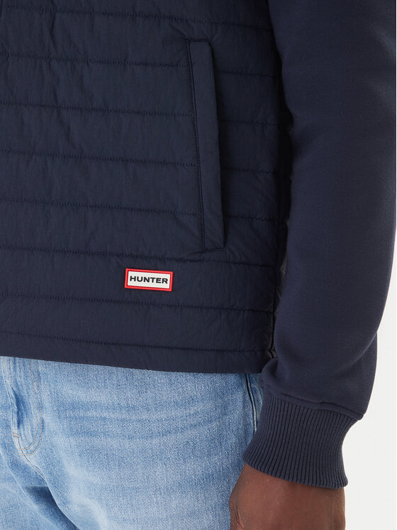 Hunter Hunter Übergangsjacke Hume Baffle HARM0016251 Dunkelblau Regular Fit