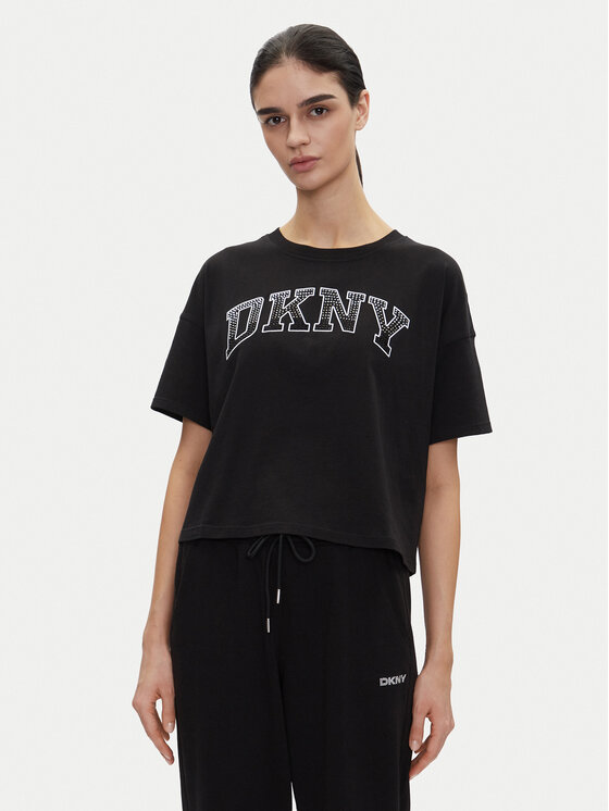 DKNY Sport DKNY Sport T-Shirt DP5T1223 Černá Regular Fit